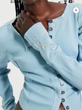 Free People Daria Cuff Daisy Thermal - sold out